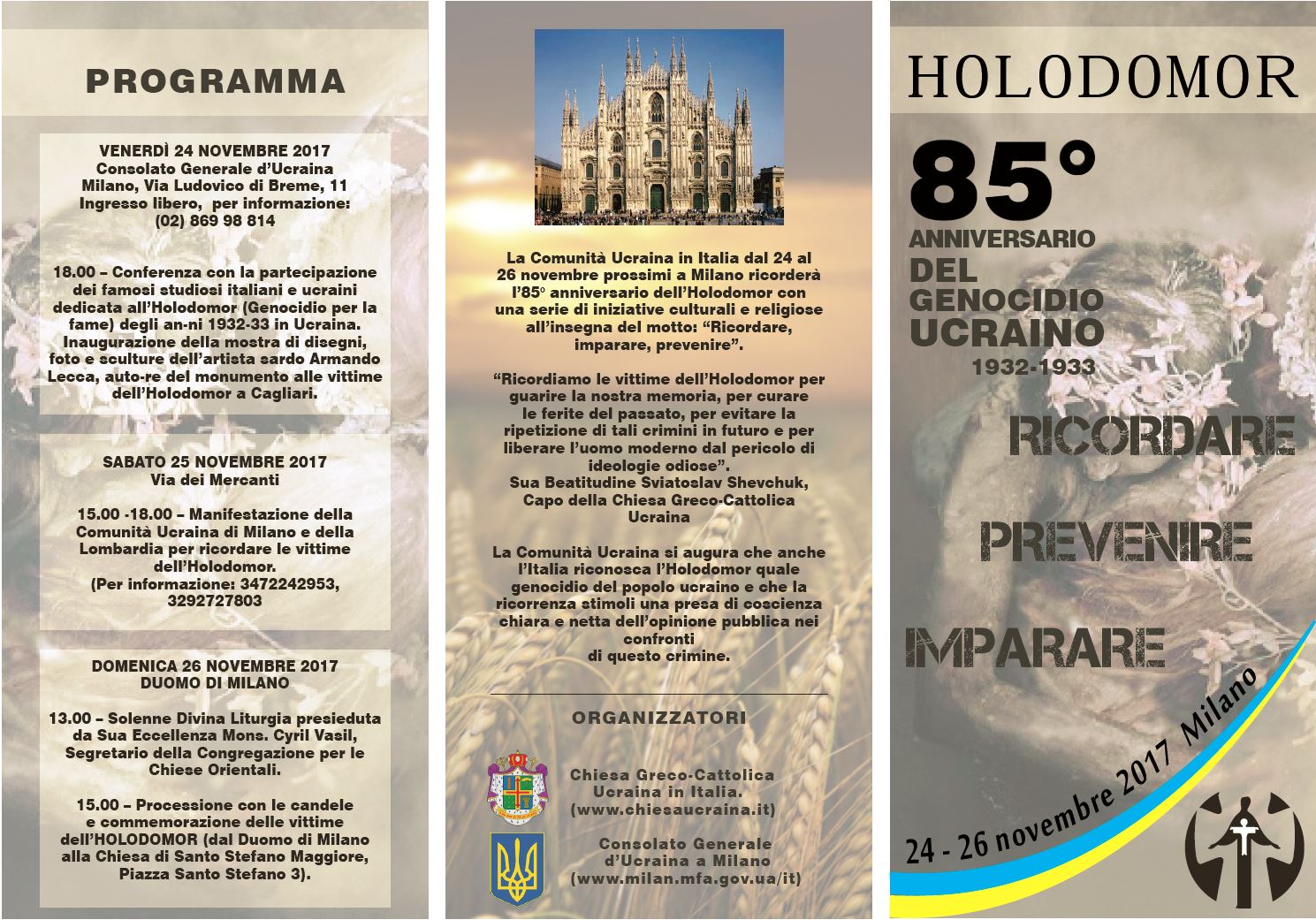 golodomor 85 anniversario